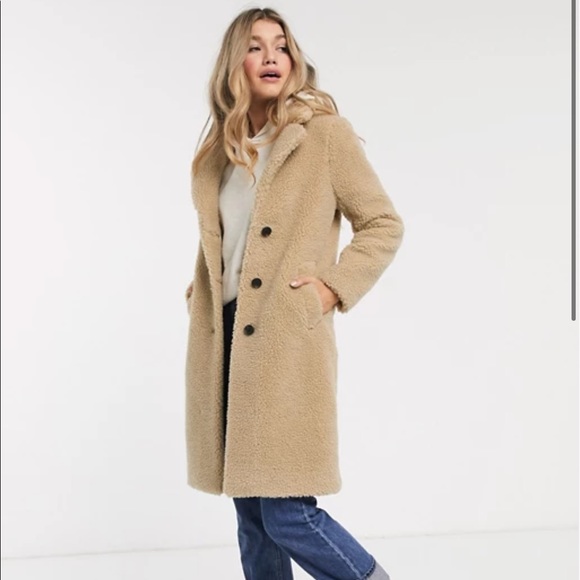 Abercrombie Fitch Long Sherpa Dad Coat 
